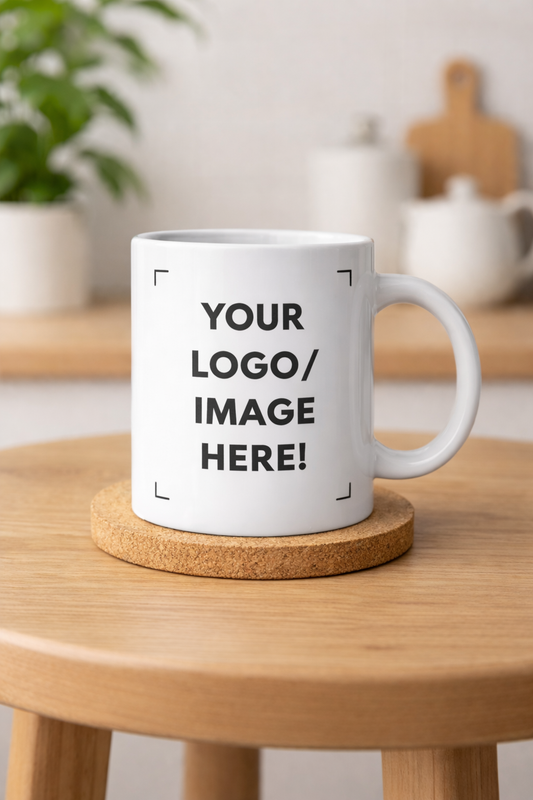 Custom Printed White Ceramic Mug – Upload Your Design