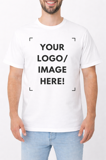 Custom Printed White T-Shirt – Upload Your Design